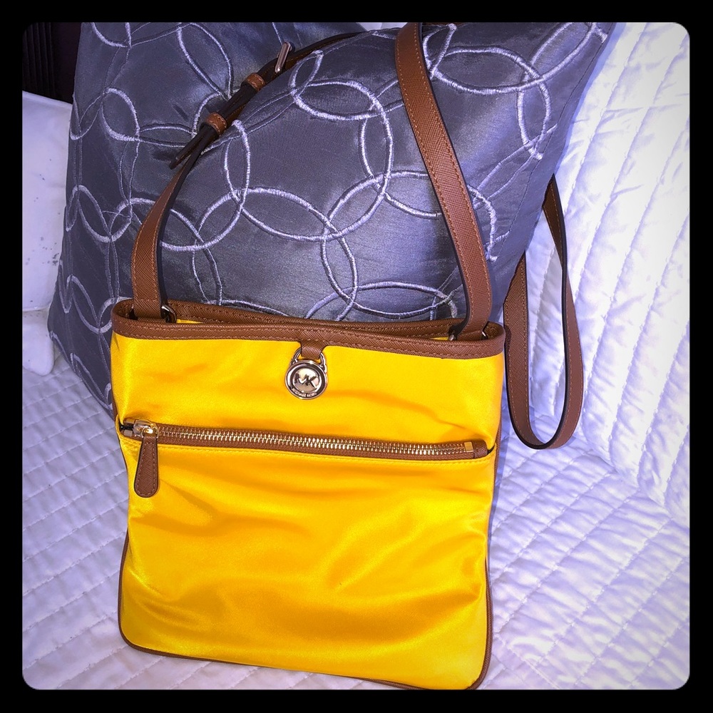 Michael Kors Nylon & Leather Crossbody